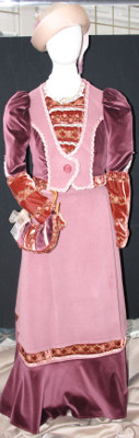 Abito Signorina Panno Rosa