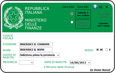 Codice Fiscale