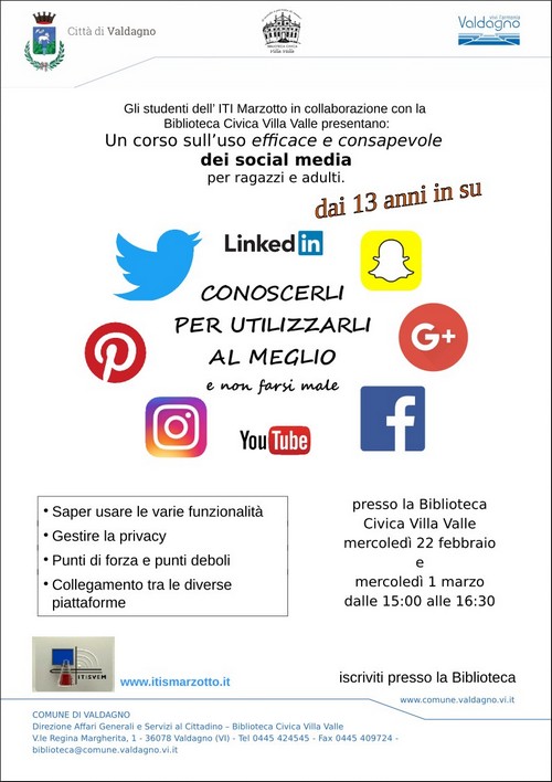 Corso sui social network