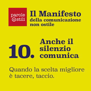 Anche il silenzio comunica