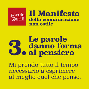 Le parole danno forma al pensiero
