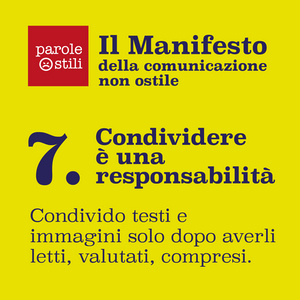 Condividere è una responsabilità