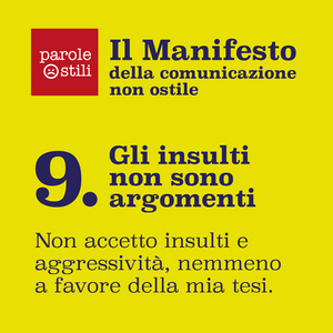 Gli insulti non sono argomenti