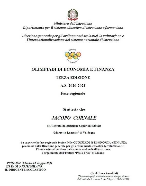 Olimpiadi Economia